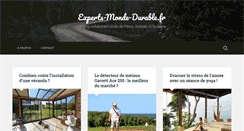 Desktop Screenshot of experts-monde-durable.fr